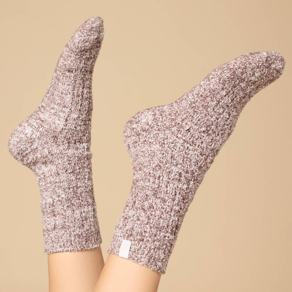 Cozy Marshmallow Crew Socks