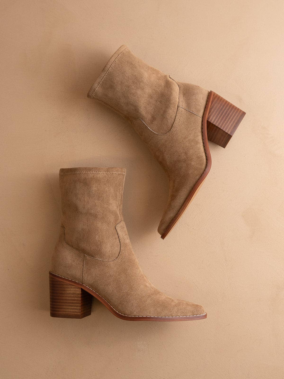 Latte Sleek ankle bootie