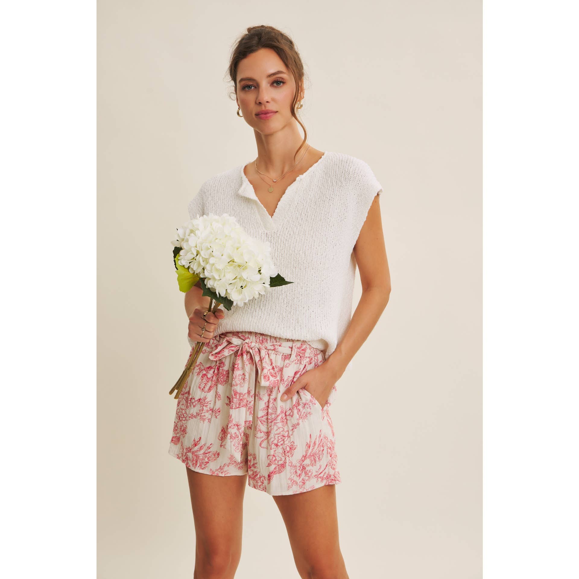 PARISIAN CHARM TOILE SHORTS