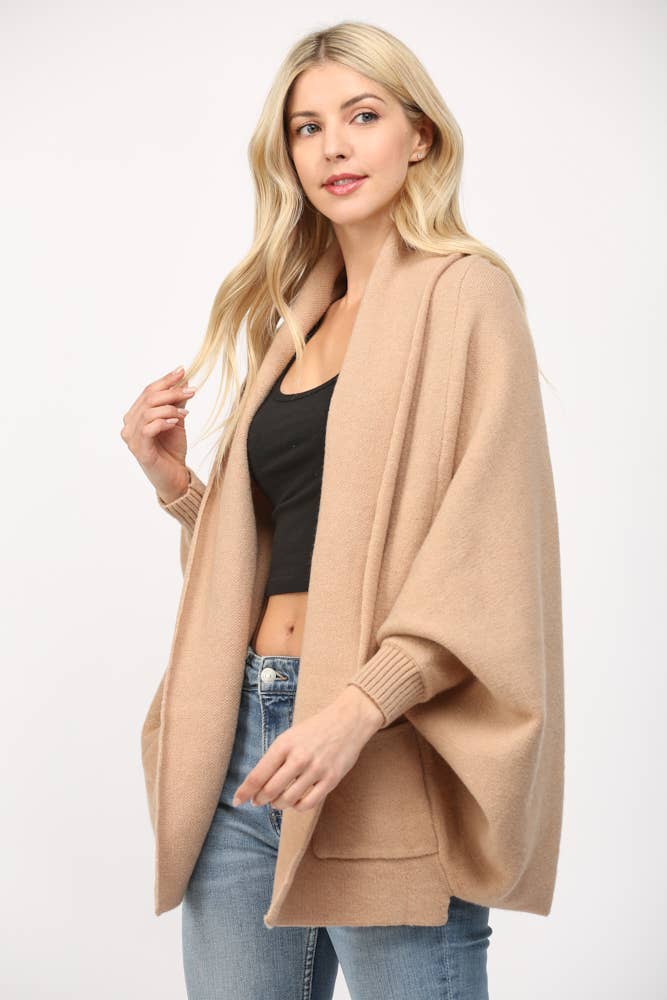 SHAWL COLLAR CARDIGAN