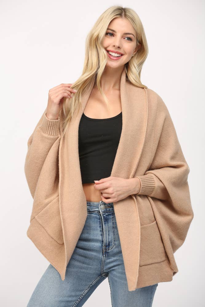 SHAWL COLLAR CARDIGAN
