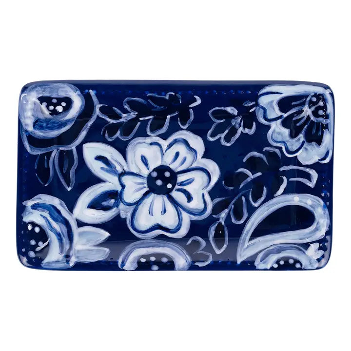 Blue/Wht Trinket Tray
