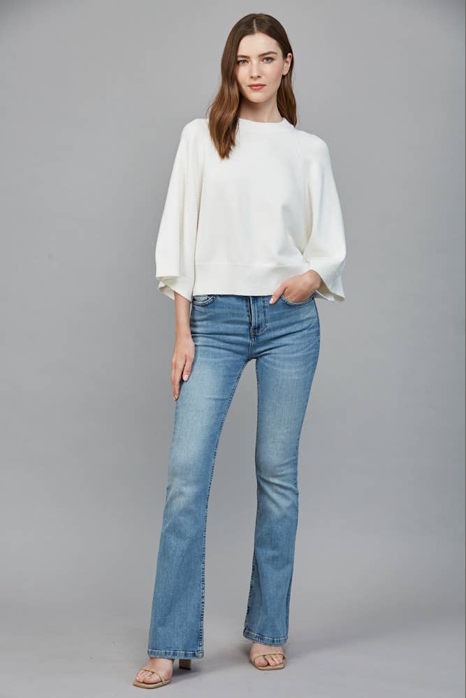REGLAN CREW NECK SWEATER