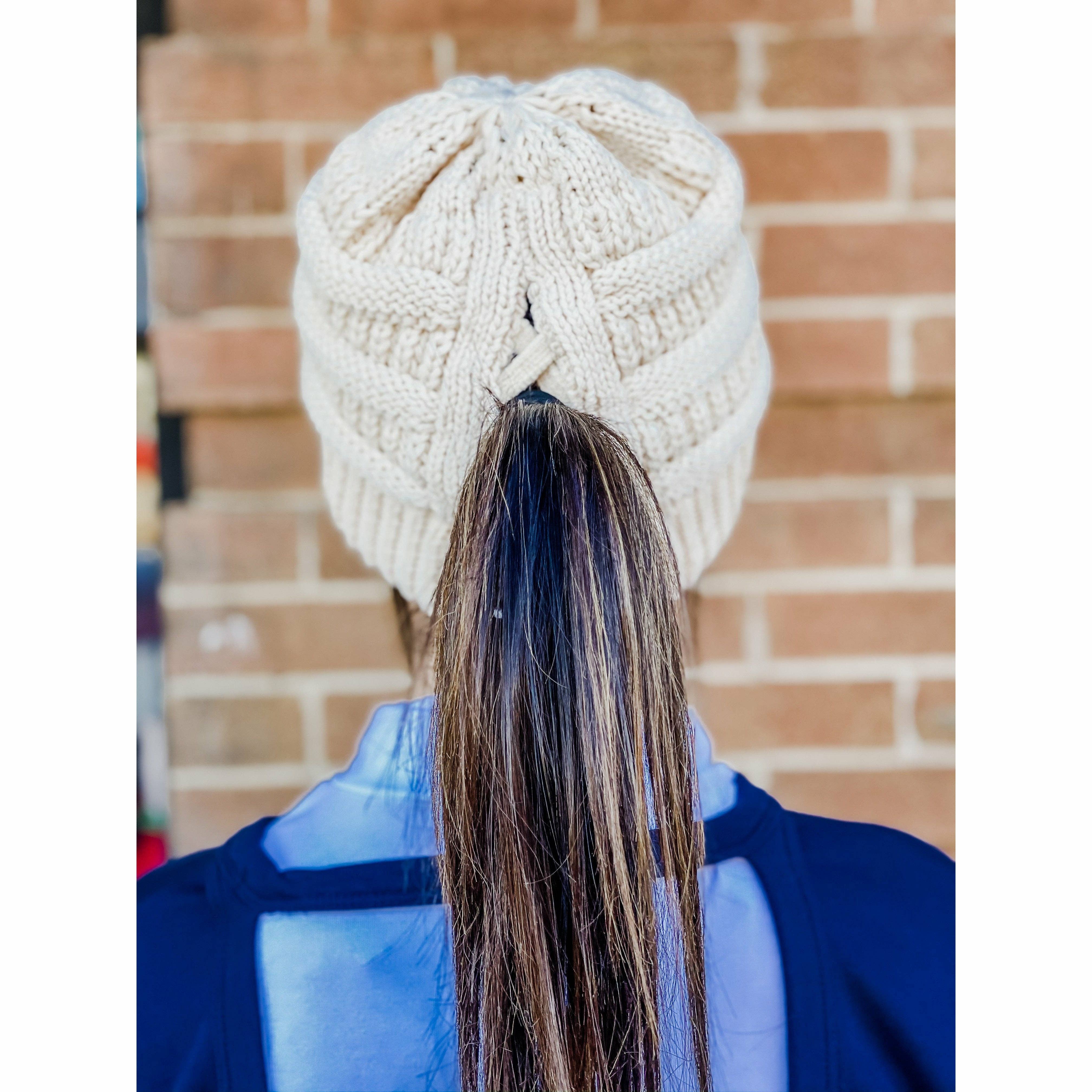 Criss-Cross Knit Beanie