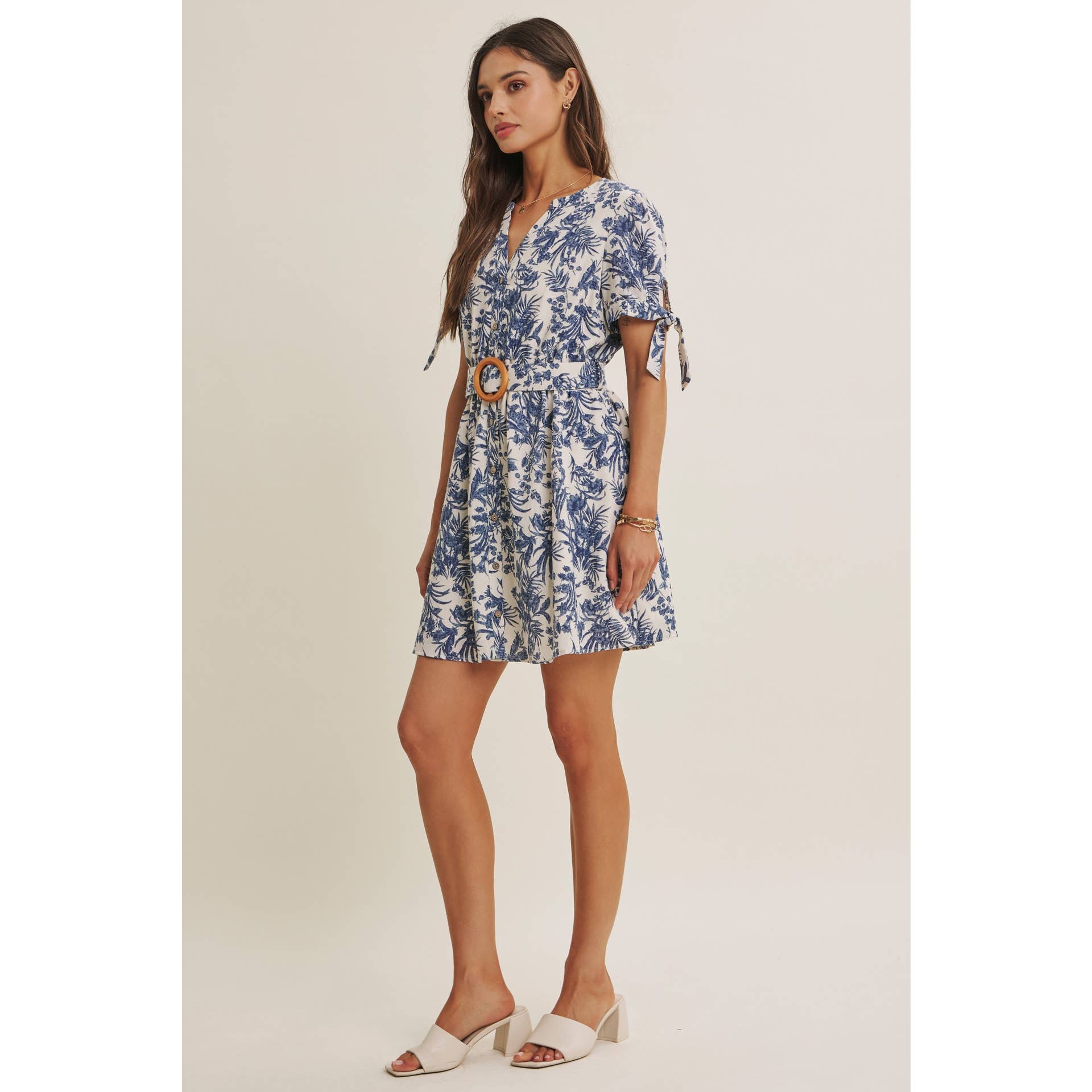 VINEYARD FLORAL MINI DRESS