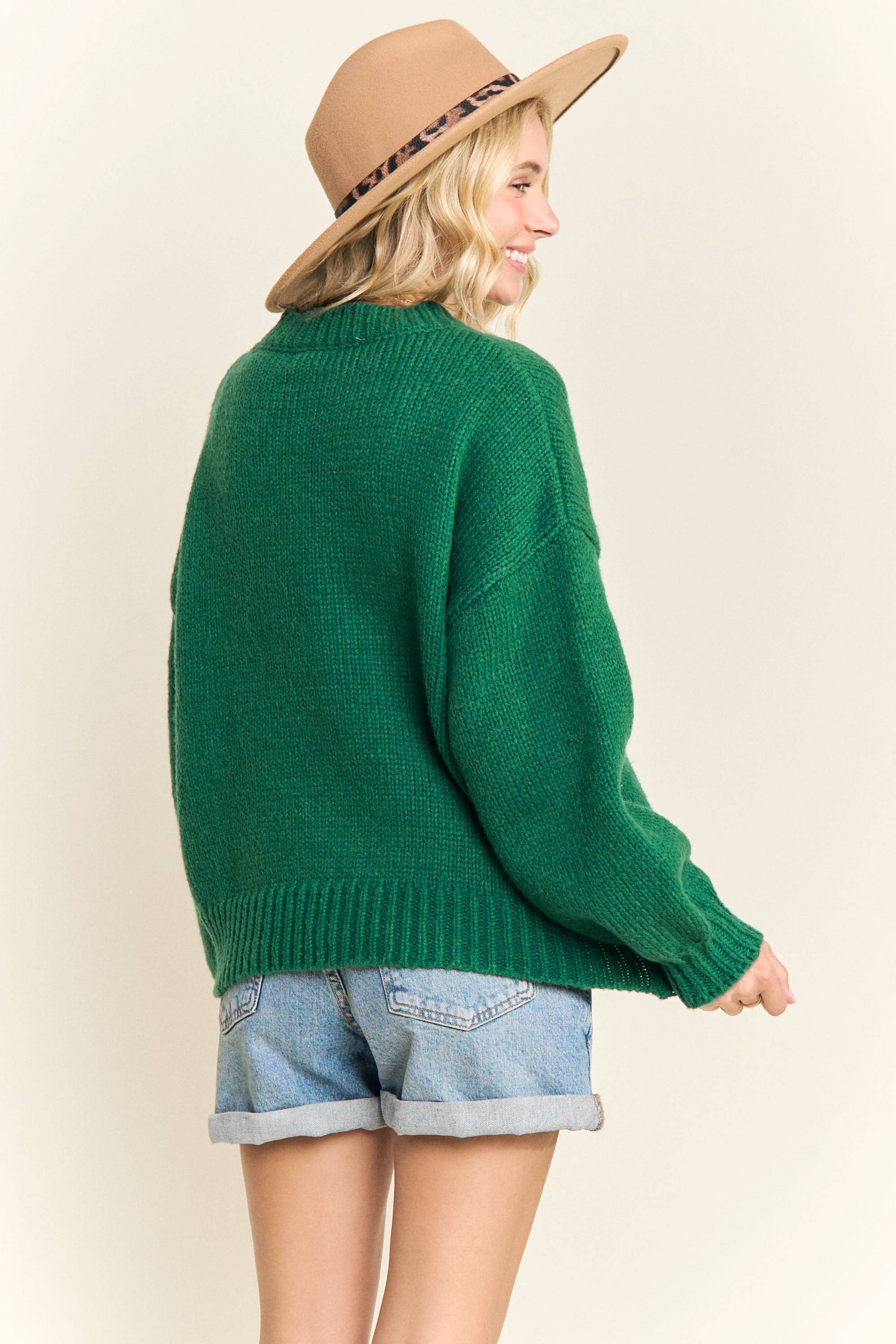 PLAID BOW SWEATER