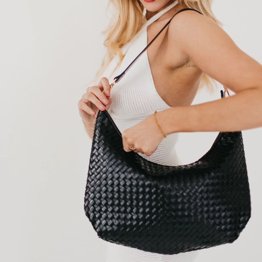 Sienna Woven Shoulder Bag