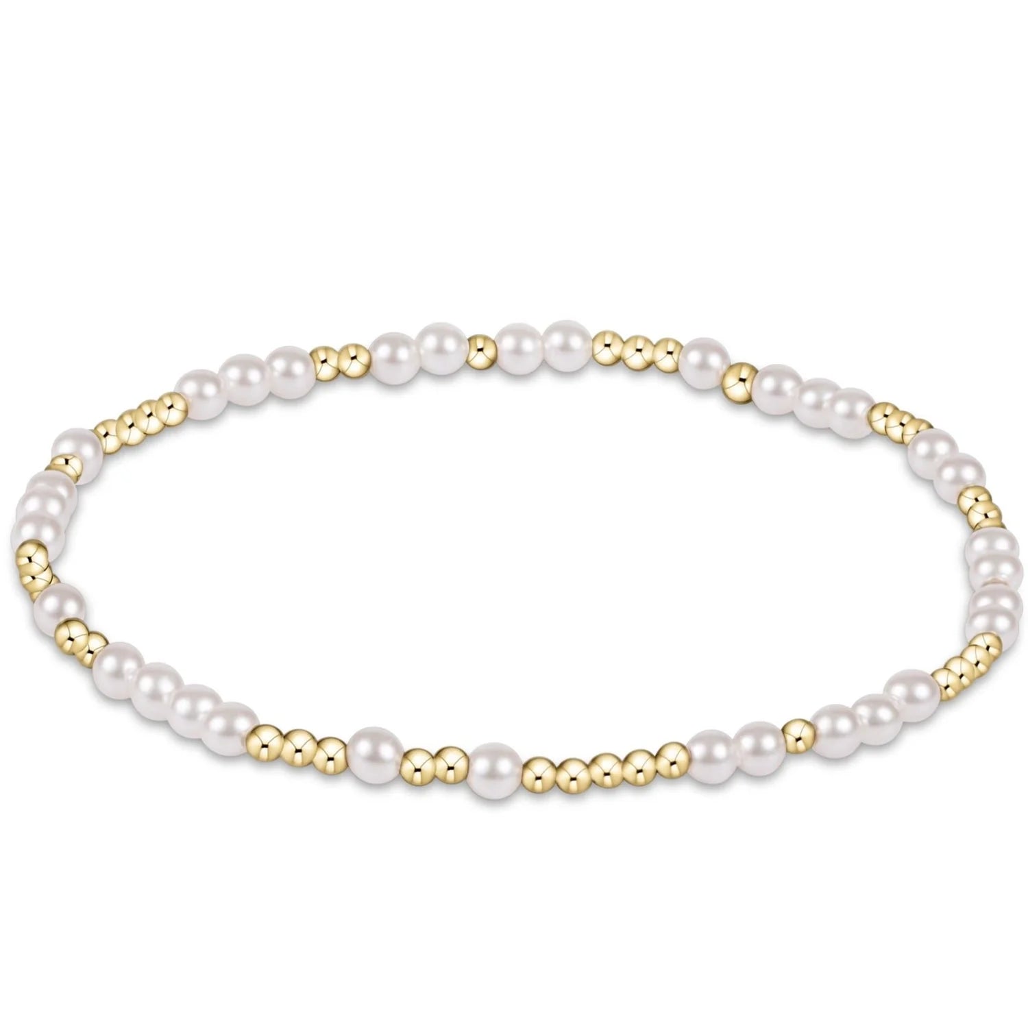 Hope Unwritten 5mm Bead Bracelet - Pearl