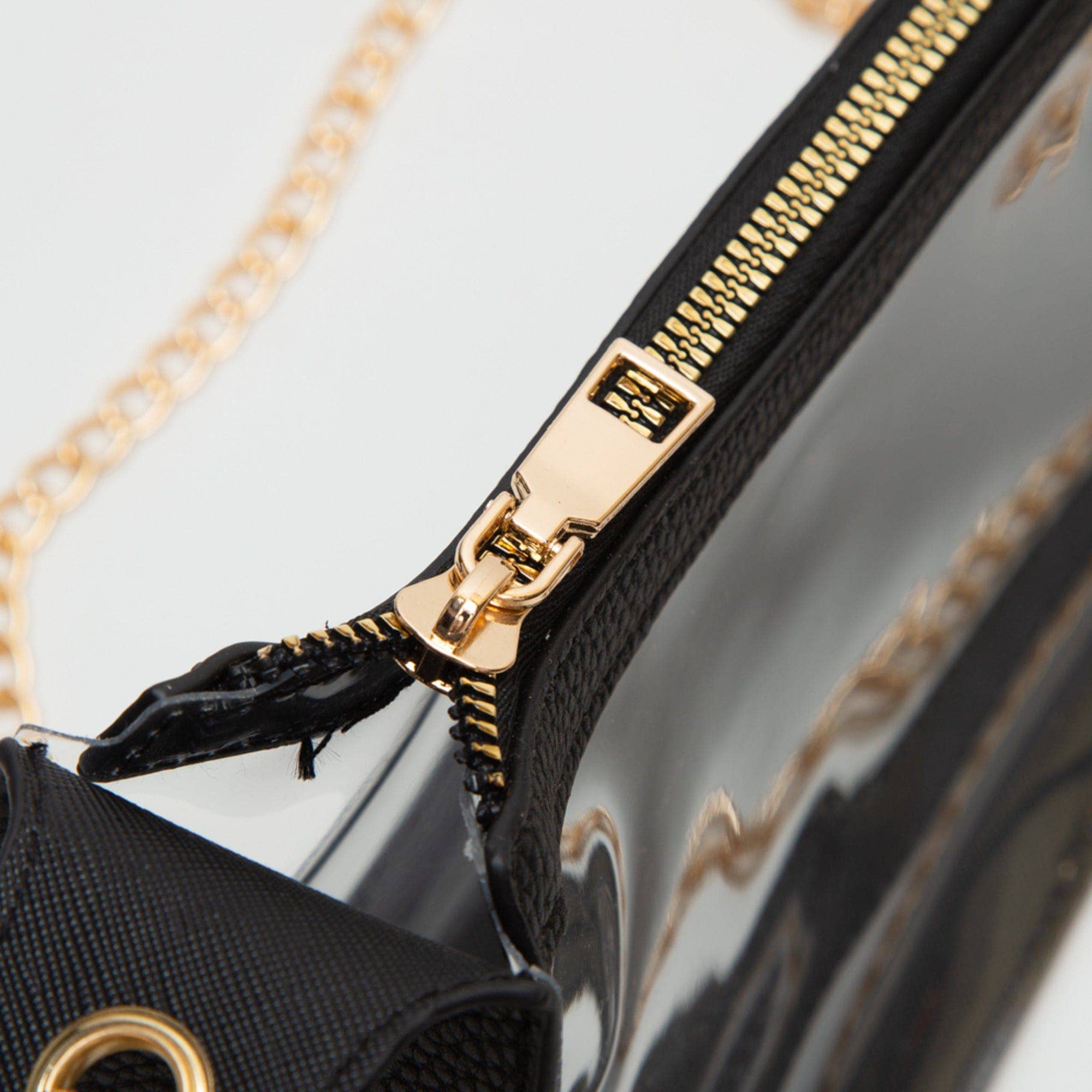Clear Bag With Chain Strap