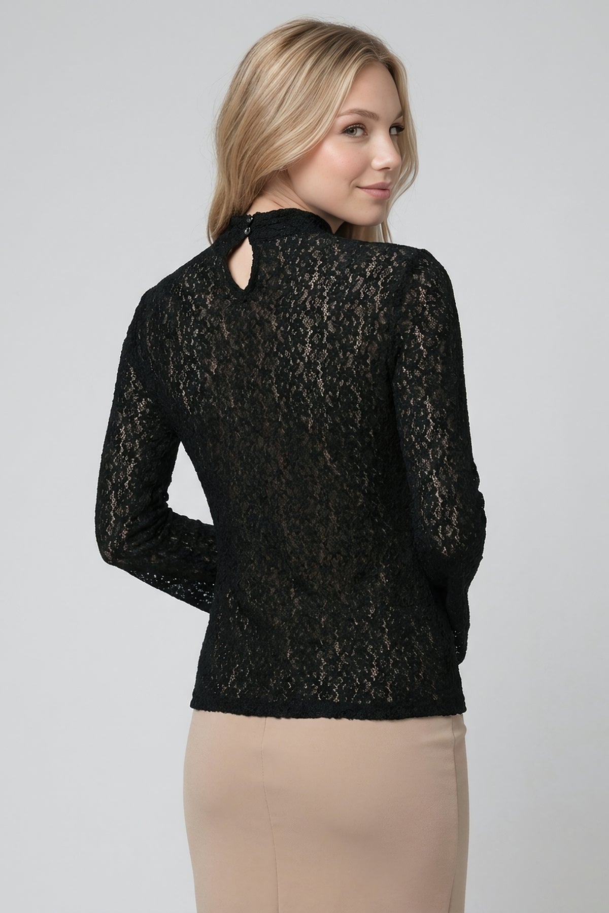 Lace Bell Sleeve Top