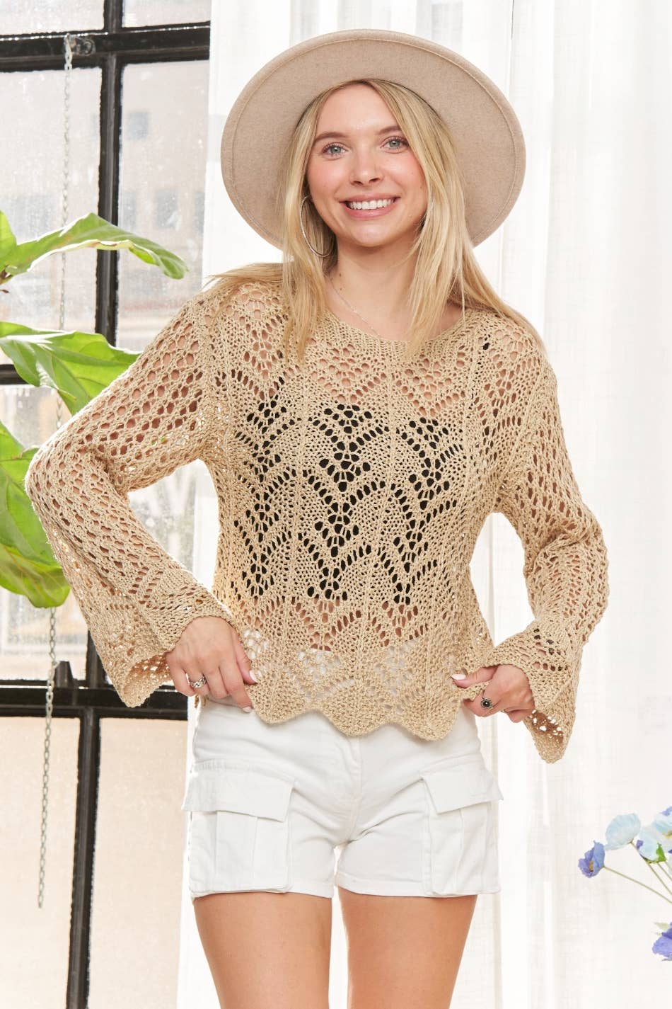 KNIT CROCHET SWEATER