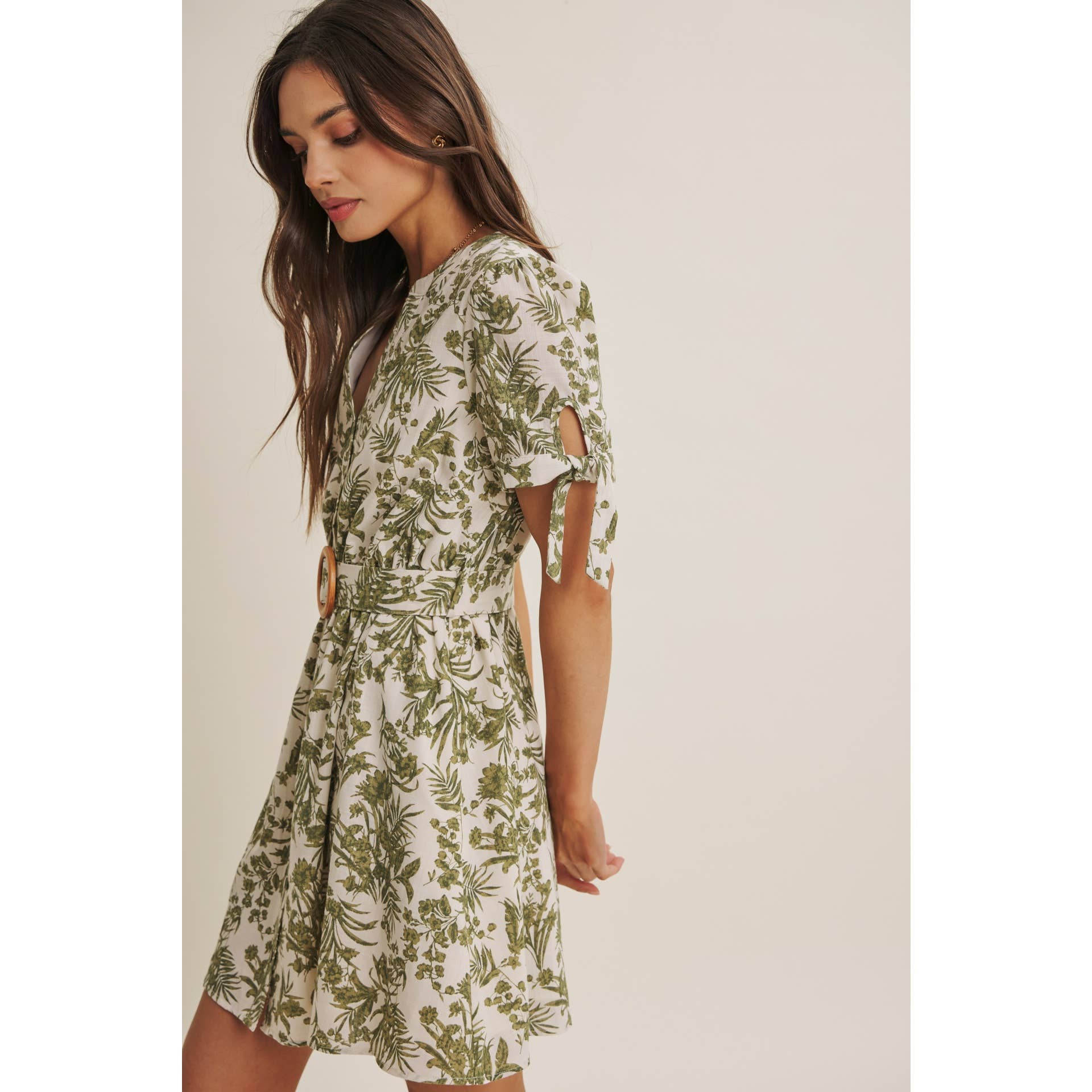 VINEYARD FLORAL MINI DRESS