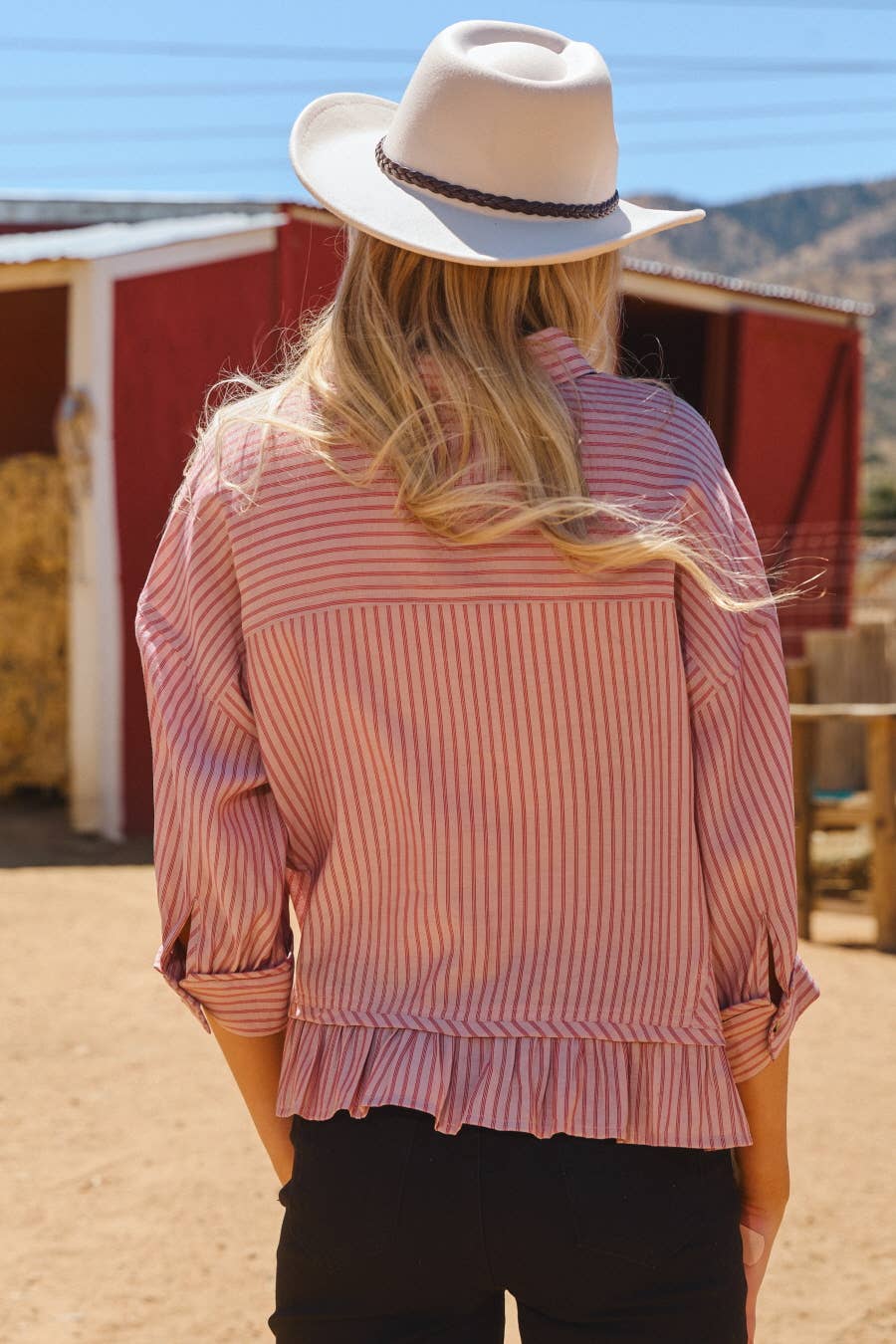 Striped Button-up Shirt