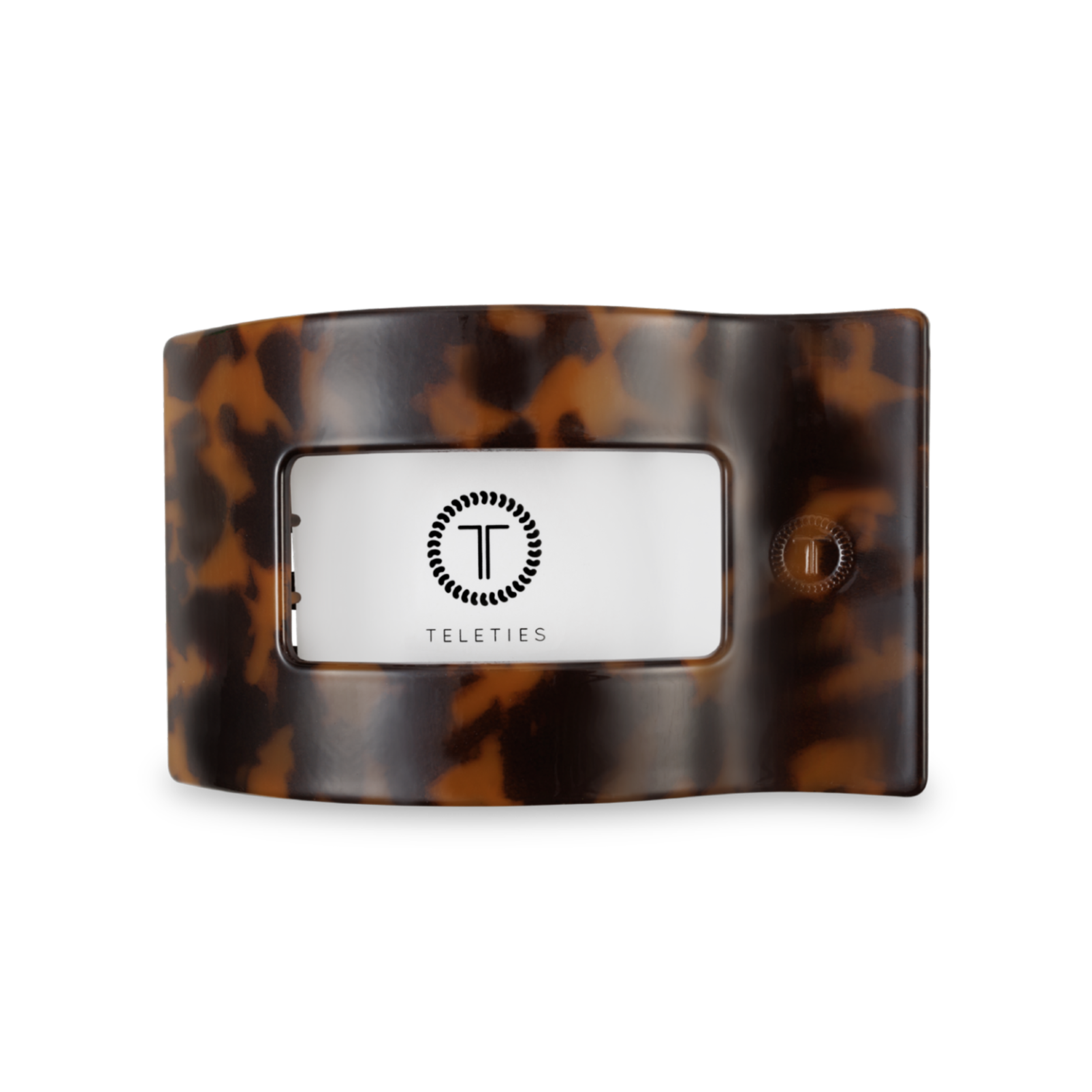 Flat Rectangle Hair Clip | Medium | Tortoise