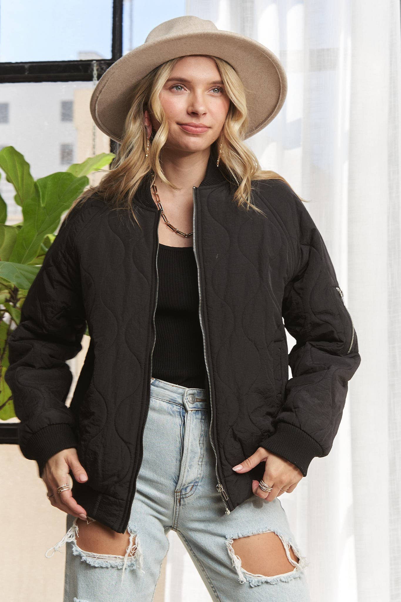 QUILTED UTILITY JACKET
