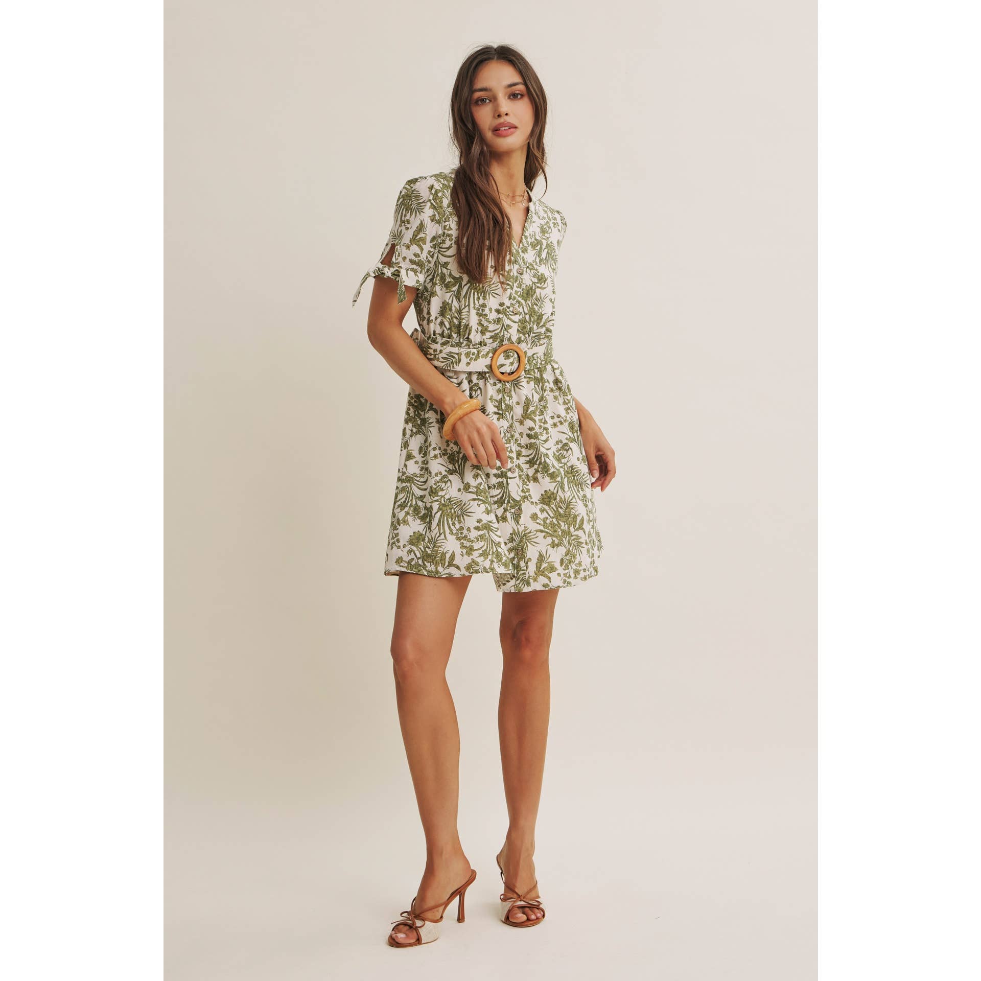 VINEYARD FLORAL MINI DRESS