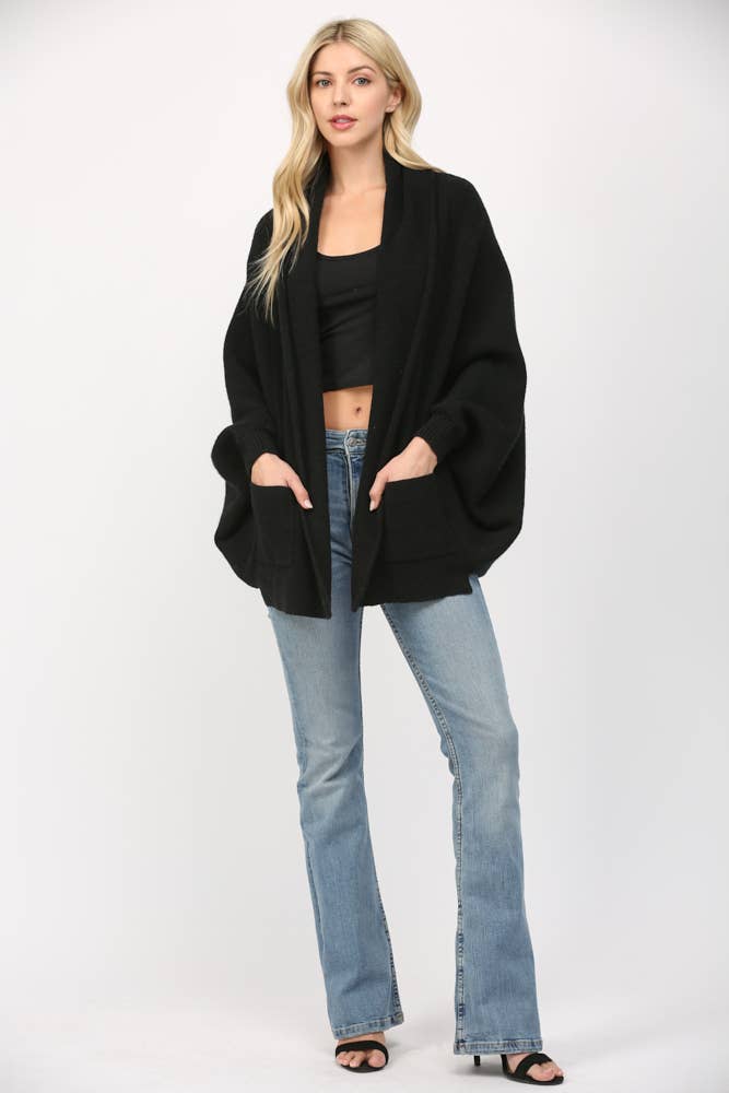 SHAWL COLLAR CARDIGAN