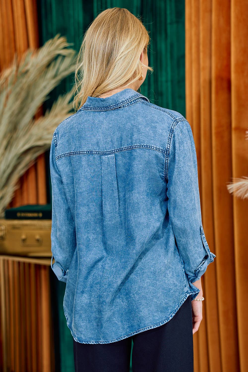 Chambray Button Down Shirt