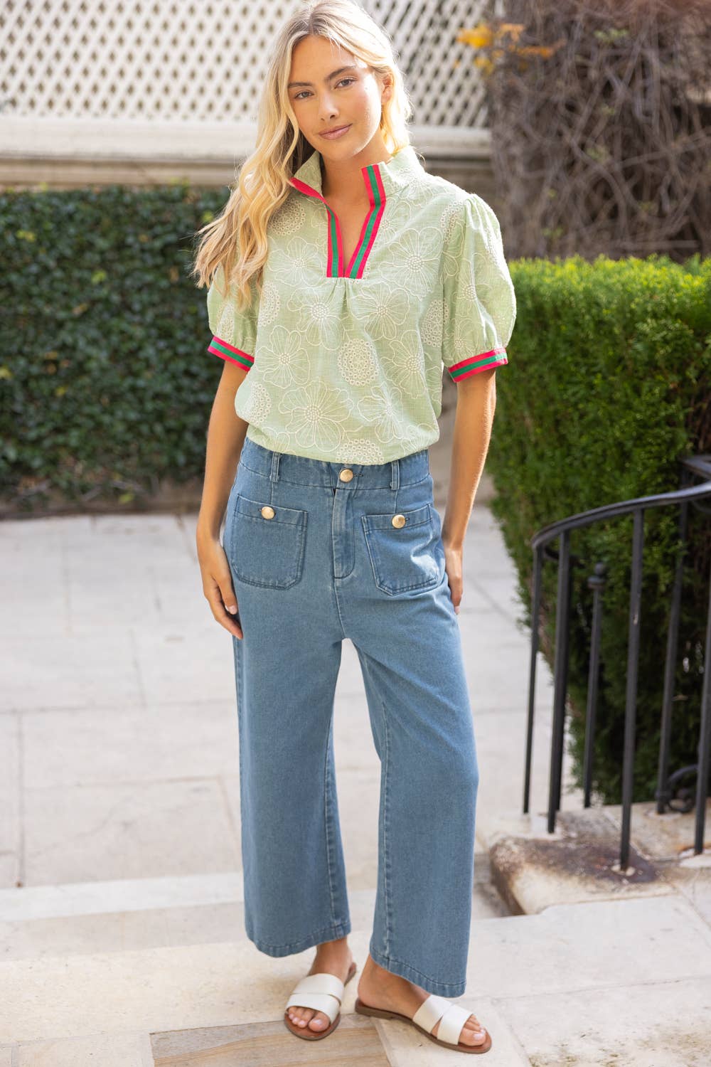 Floral Embroidered Top