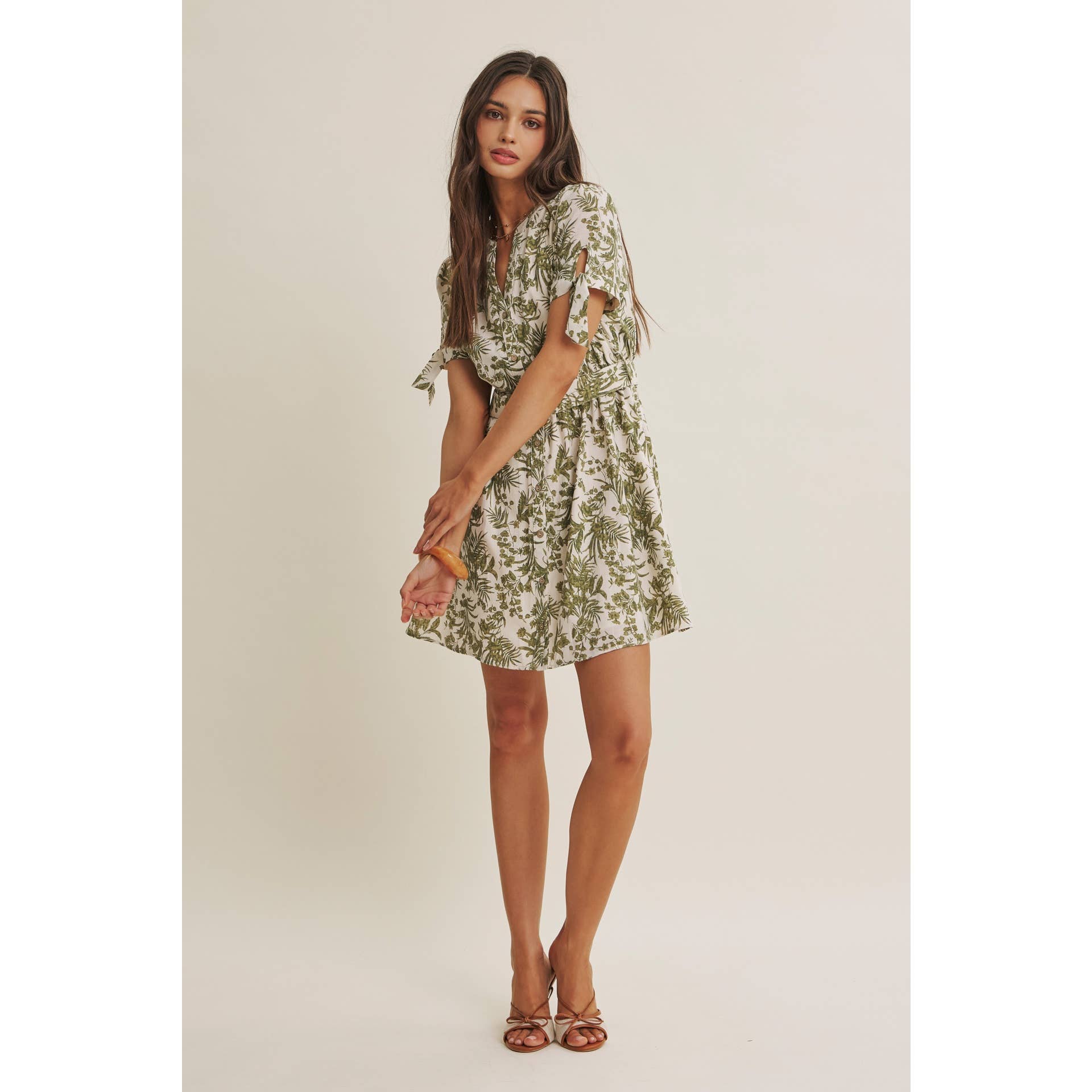 VINEYARD FLORAL MINI DRESS
