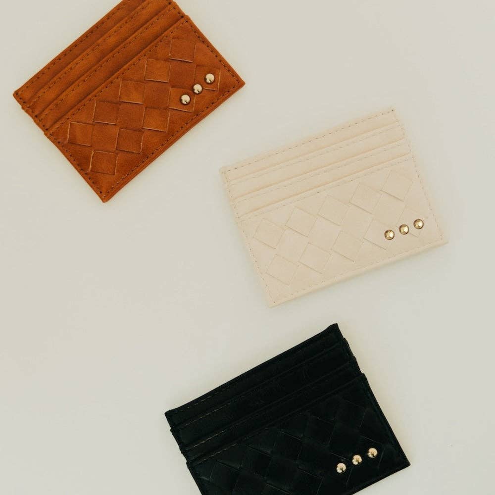 Mariah Woven Small Card Holder Wallet