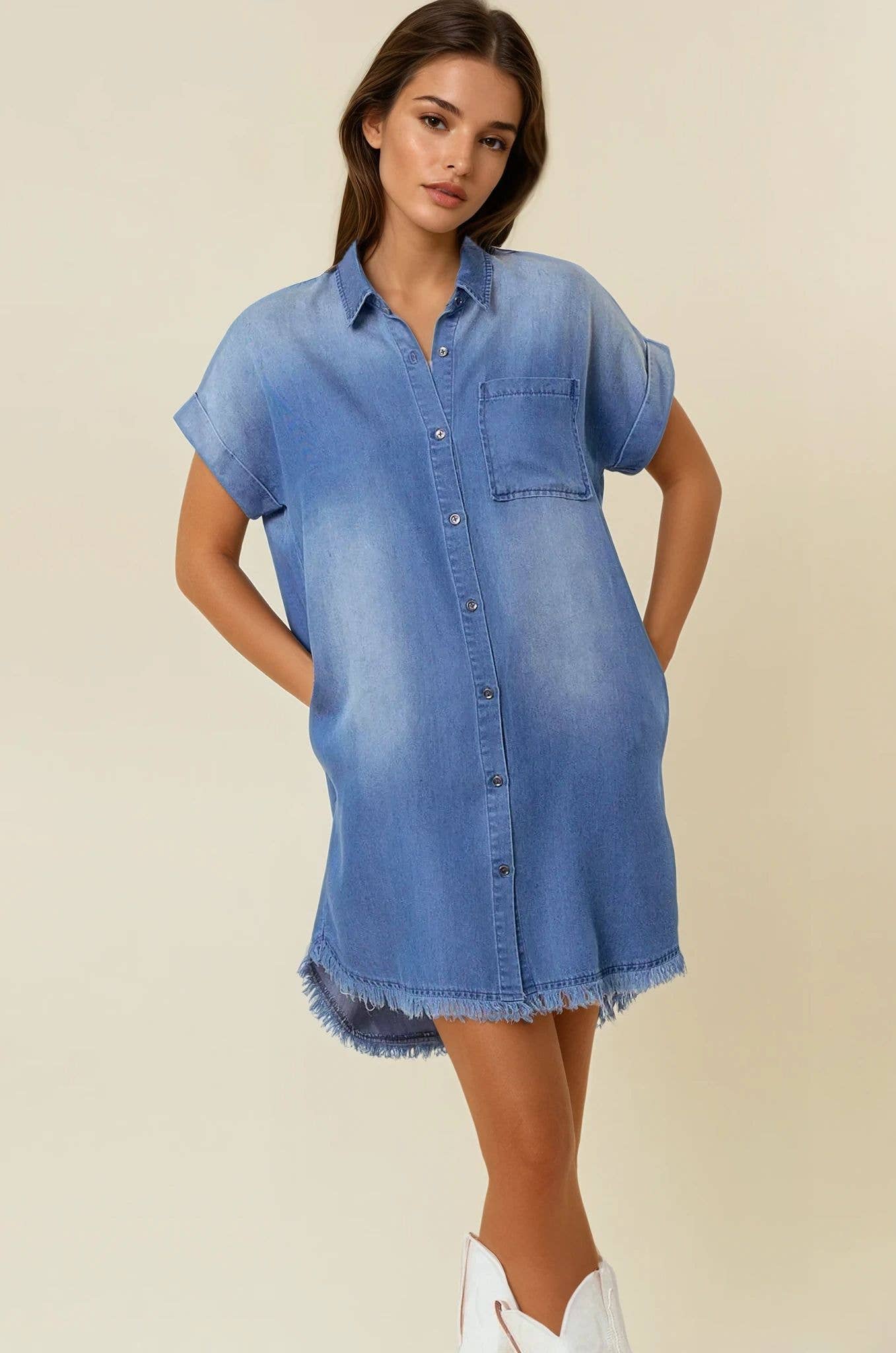 TENCEL MINI DRESS