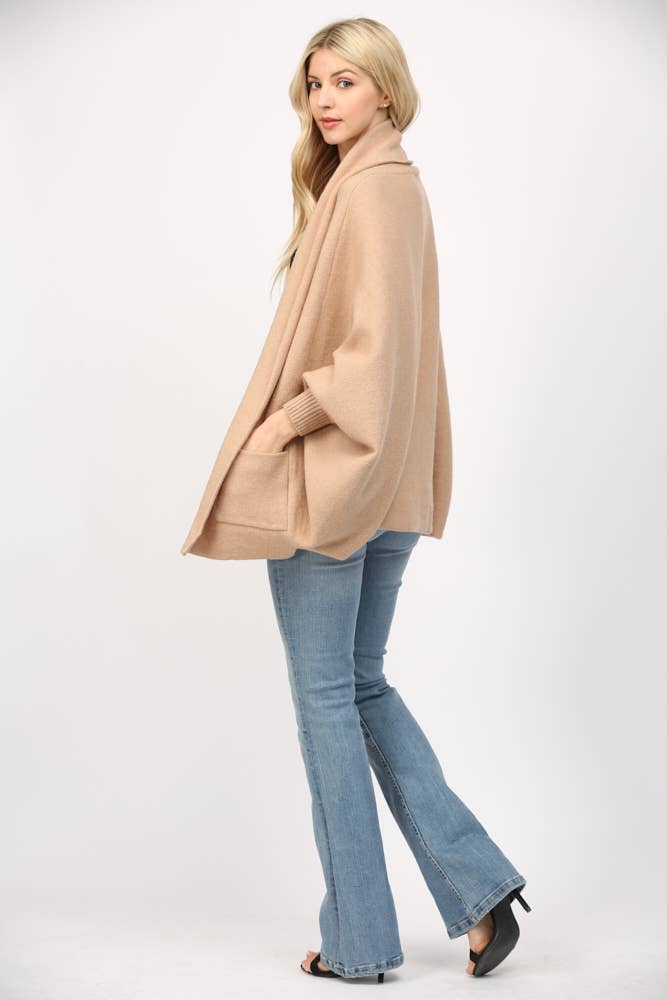 SHAWL COLLAR CARDIGAN