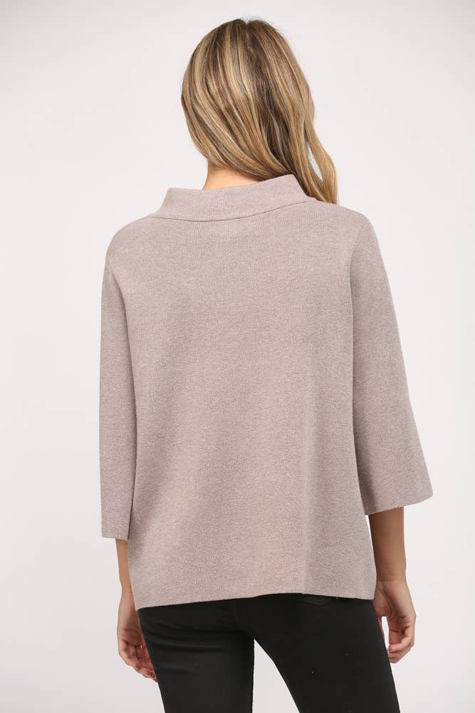 MOCK NECK SWEATER