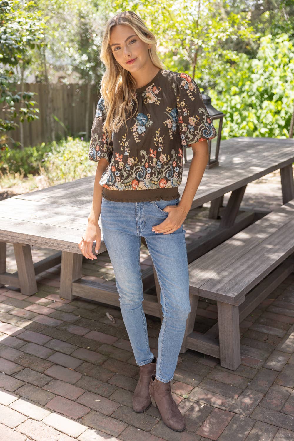 Floral Embroidered Top