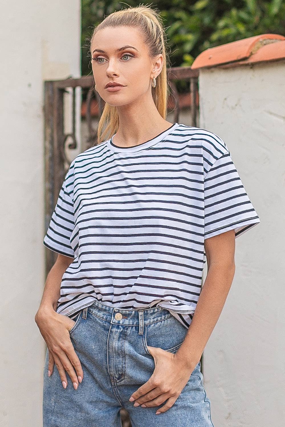 Striped Basic Top