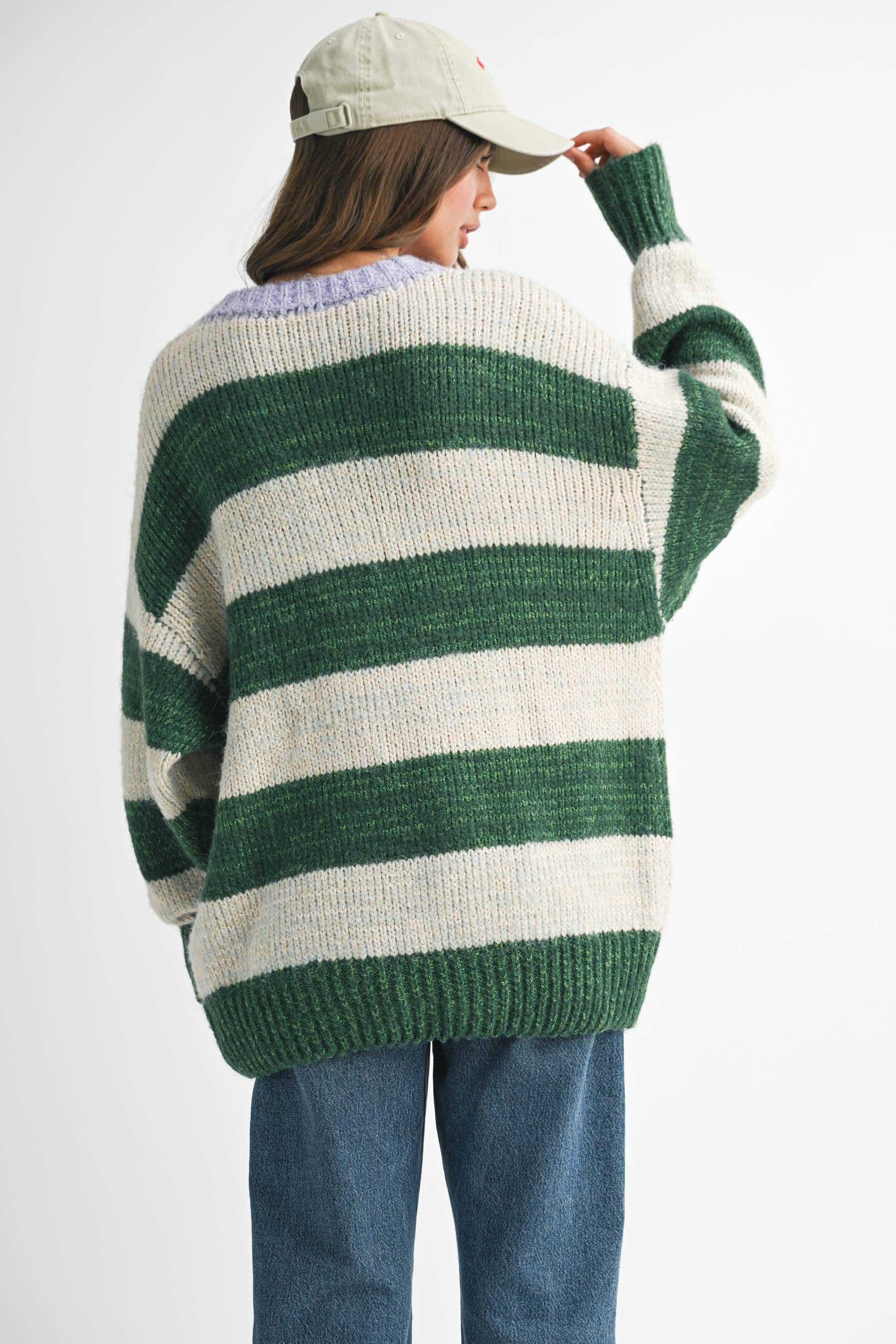 Oversized Striped Sweater