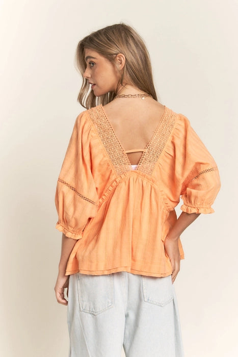 Melon Tassel Blouse