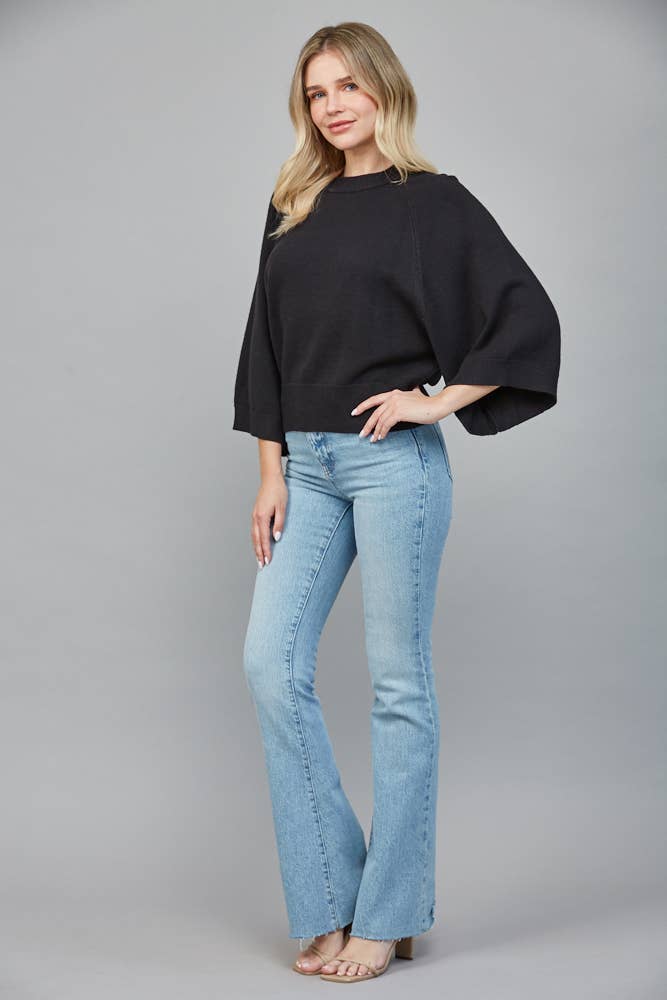 REGLAN CREW NECK SWEATER