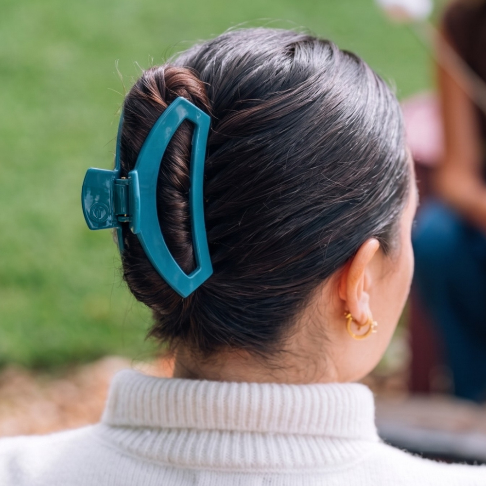 Open Teal With It Large Hair Clip