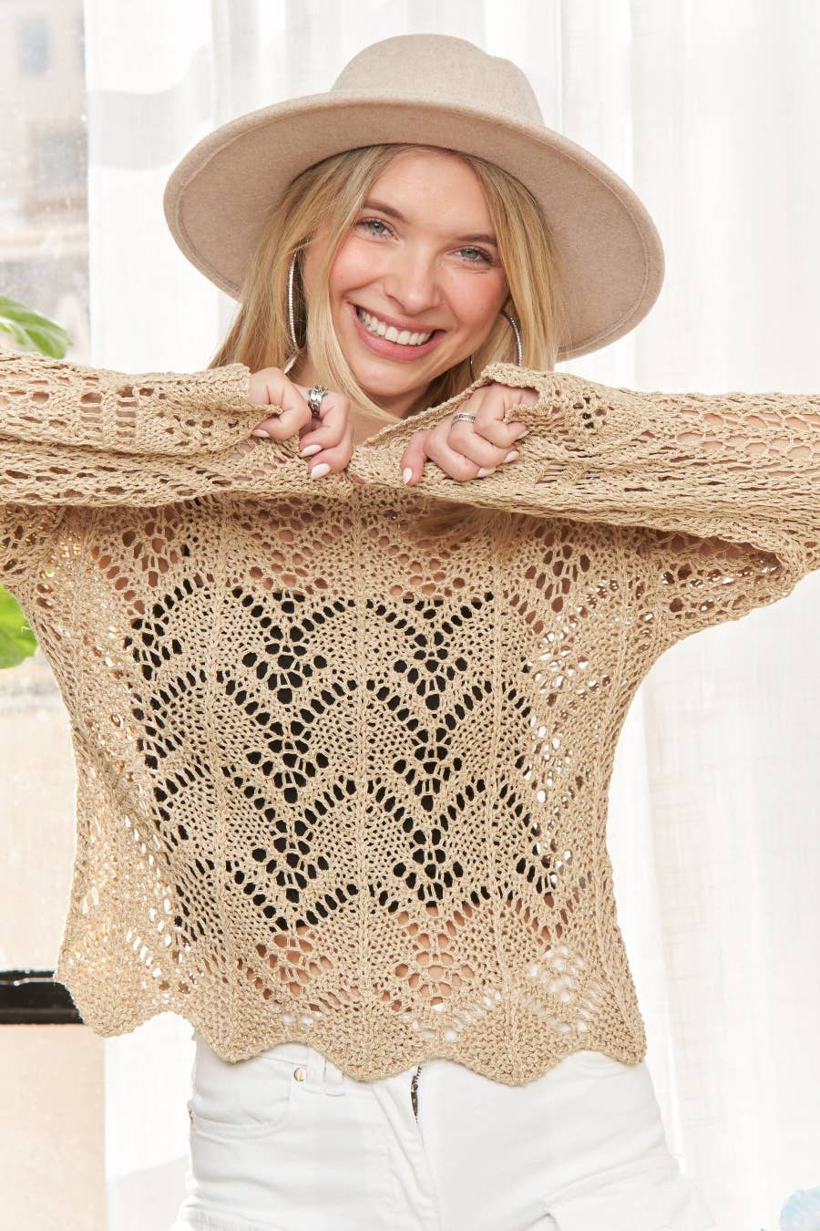 KNIT CROCHET SWEATER