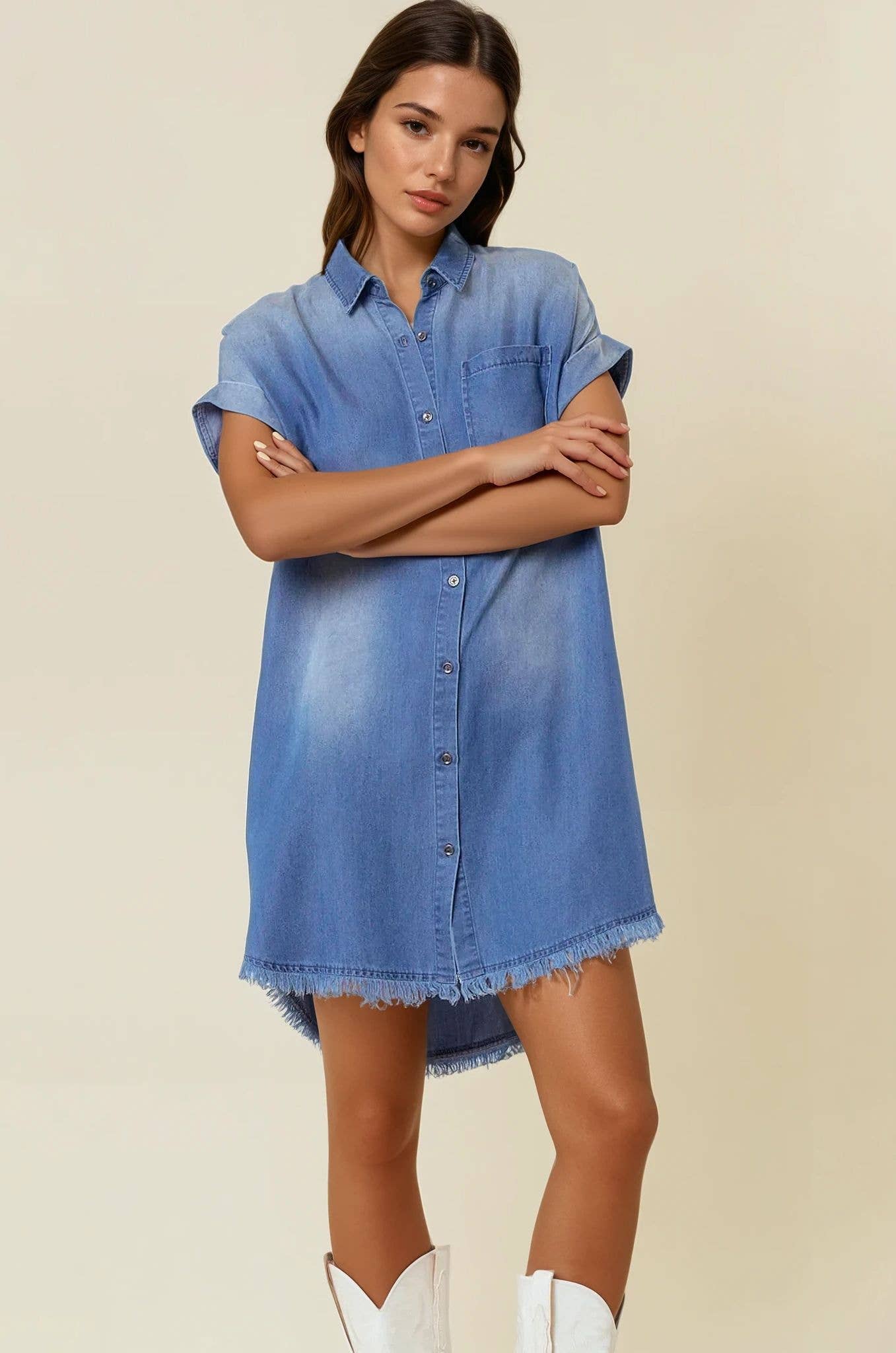 TENCEL MINI DRESS