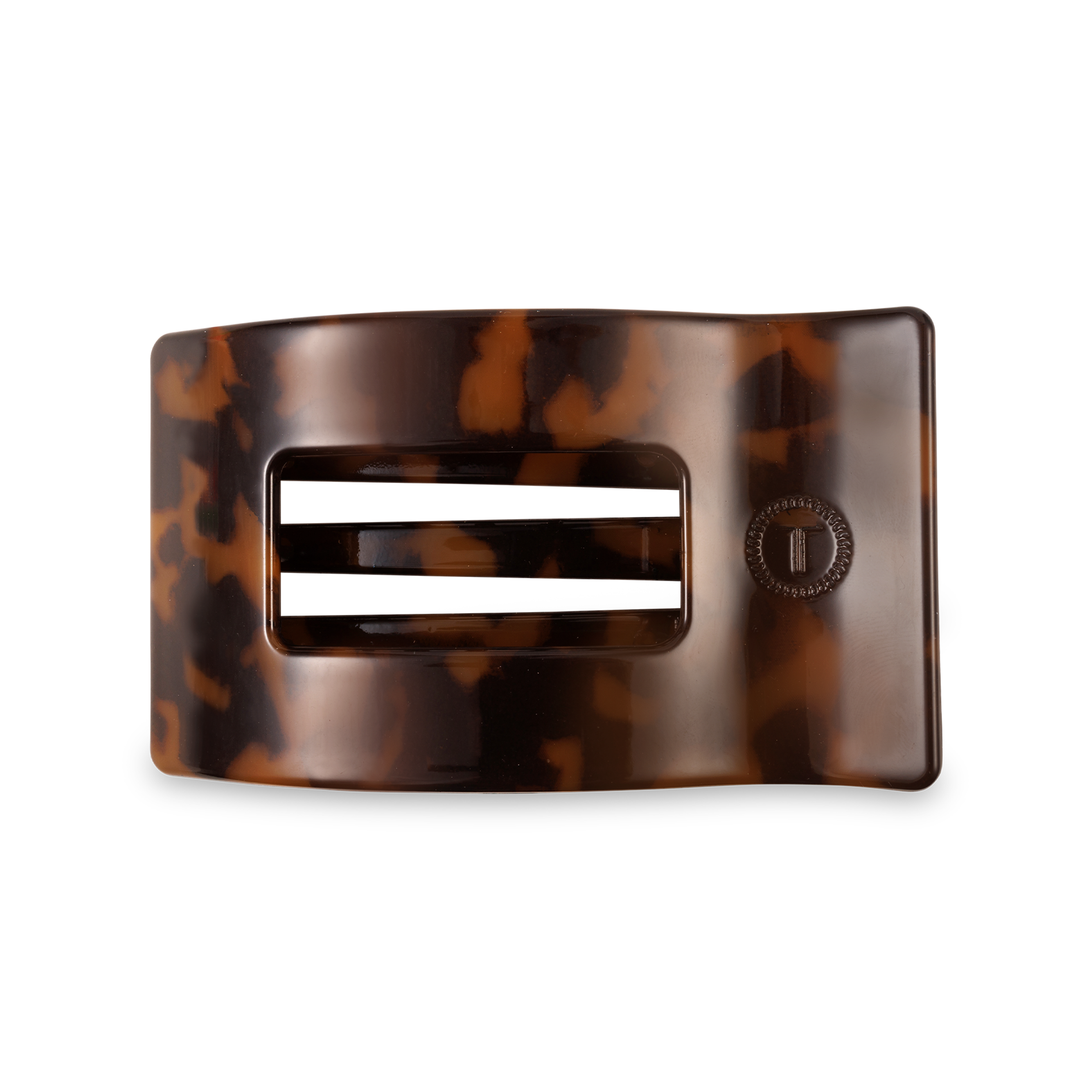 Flat Rectangle Hair Clip | Medium | Tortoise