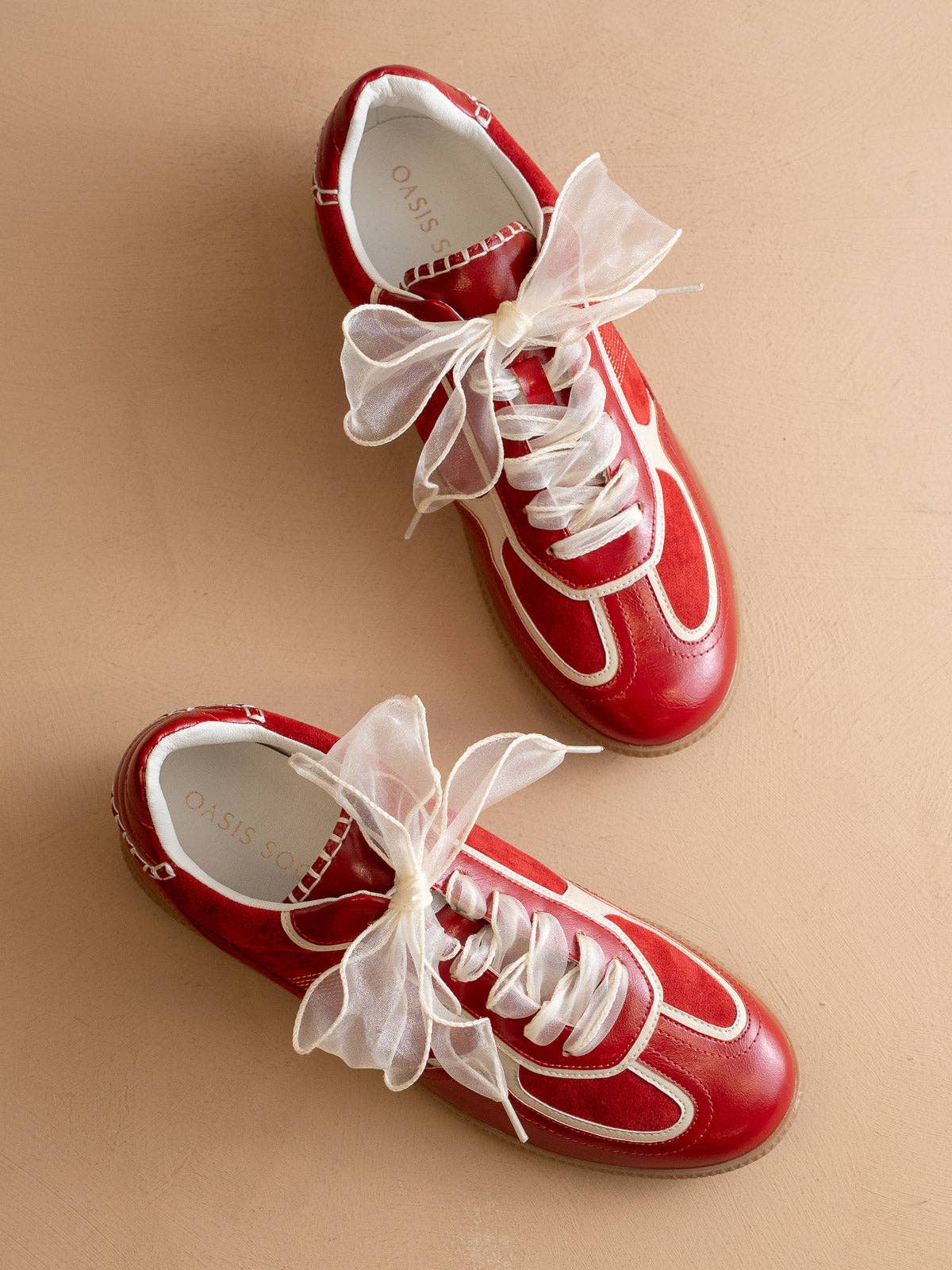 The Dalia | Cherry Lace Up Fall Sneaker