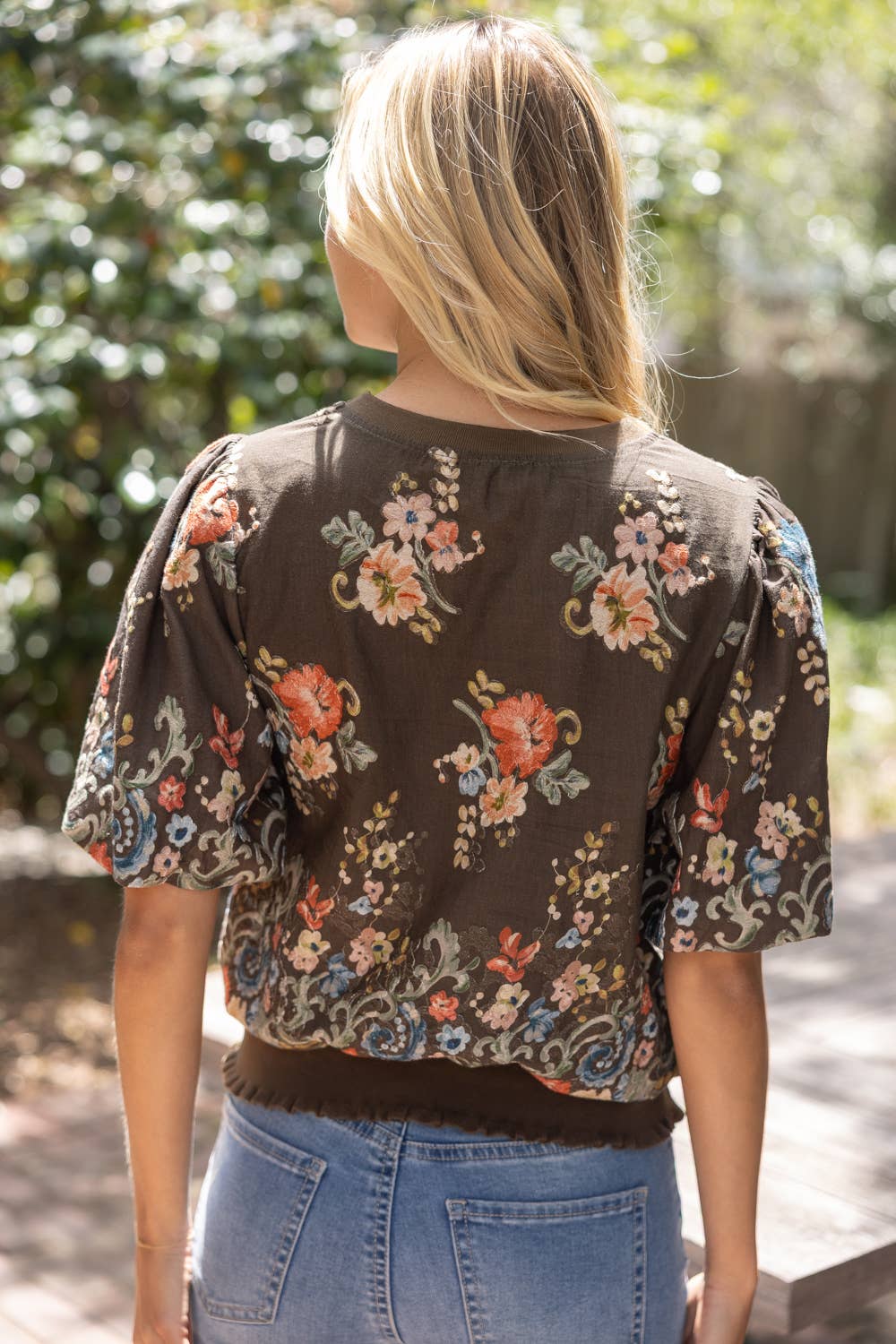 Floral Embroidered Top