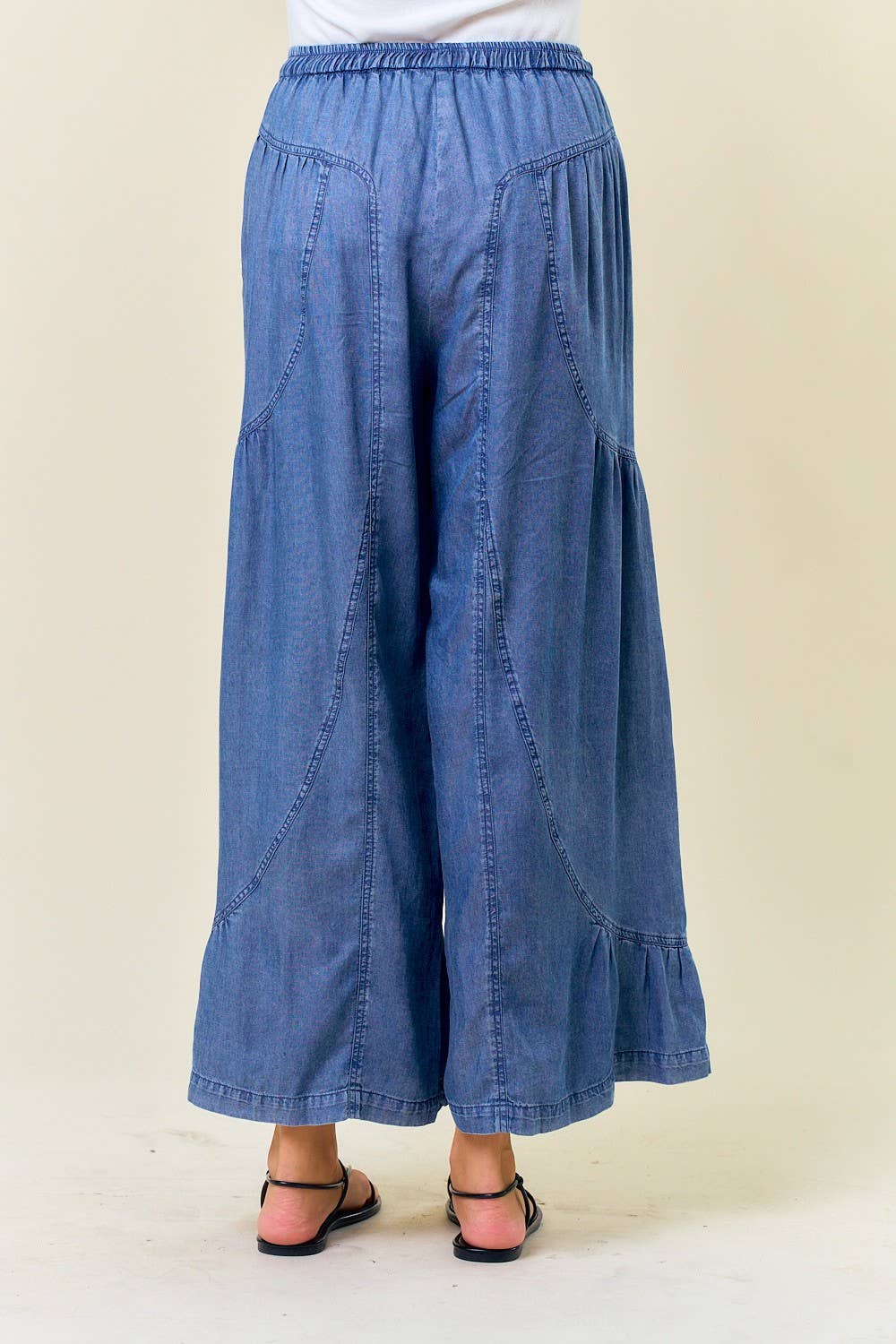 TENCEL WIDE LEG PANTS