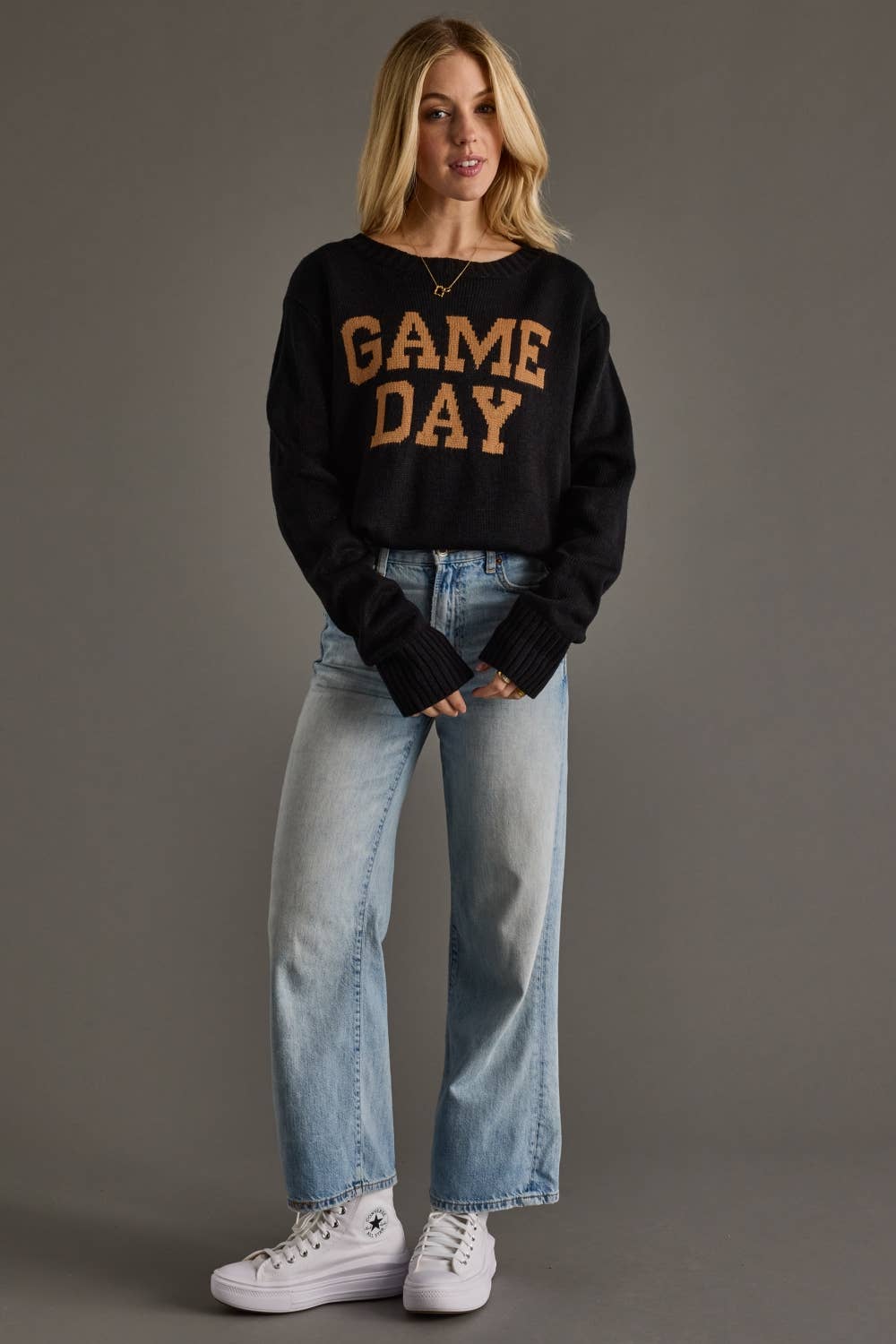 Black & Tan Game Day Sweater