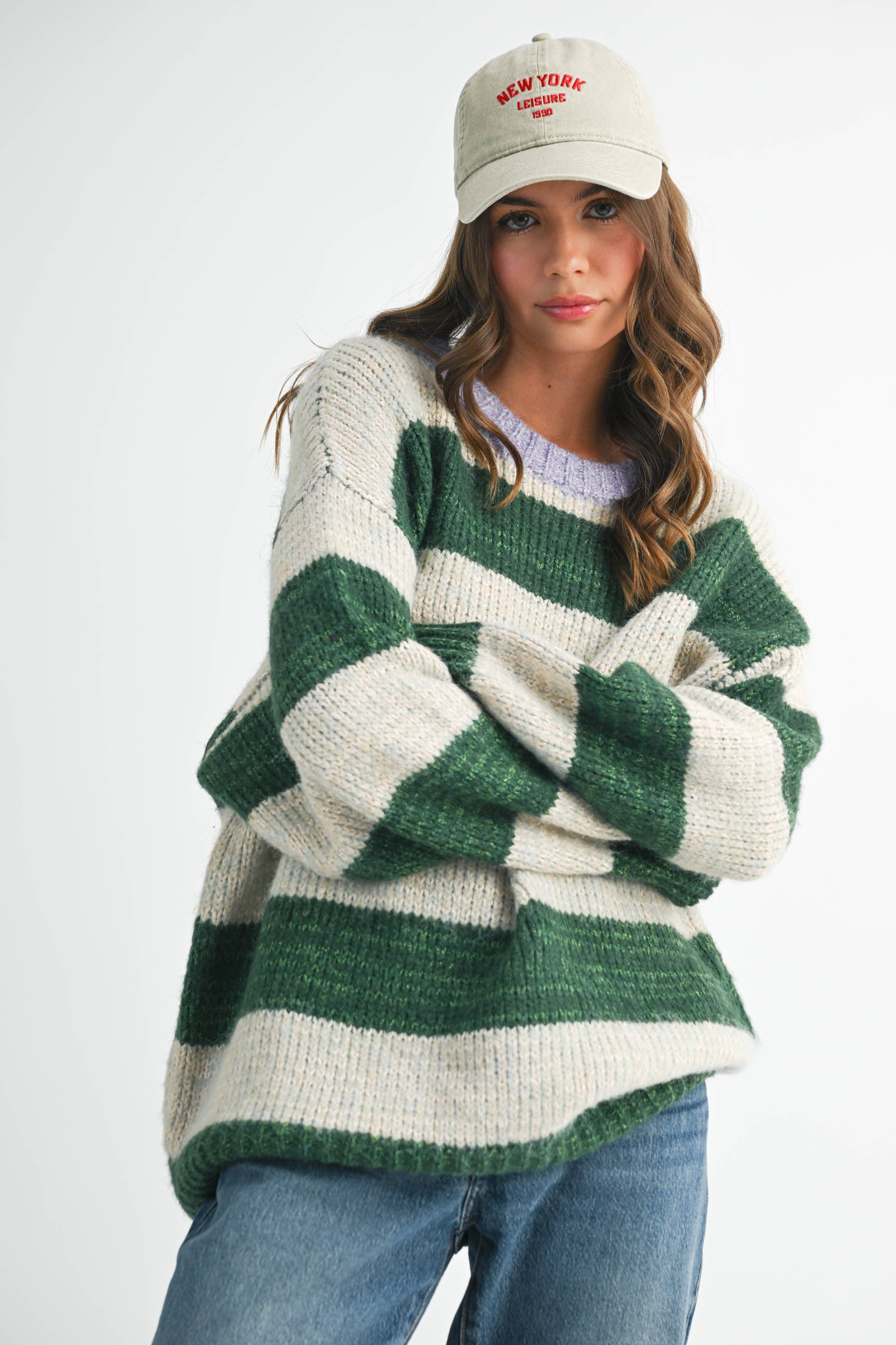 Oversized Striped Sweater