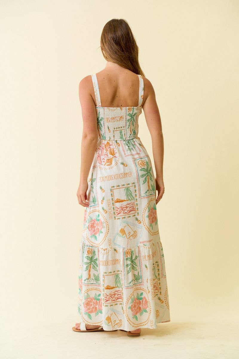 TROPICAL MAXI DRESS