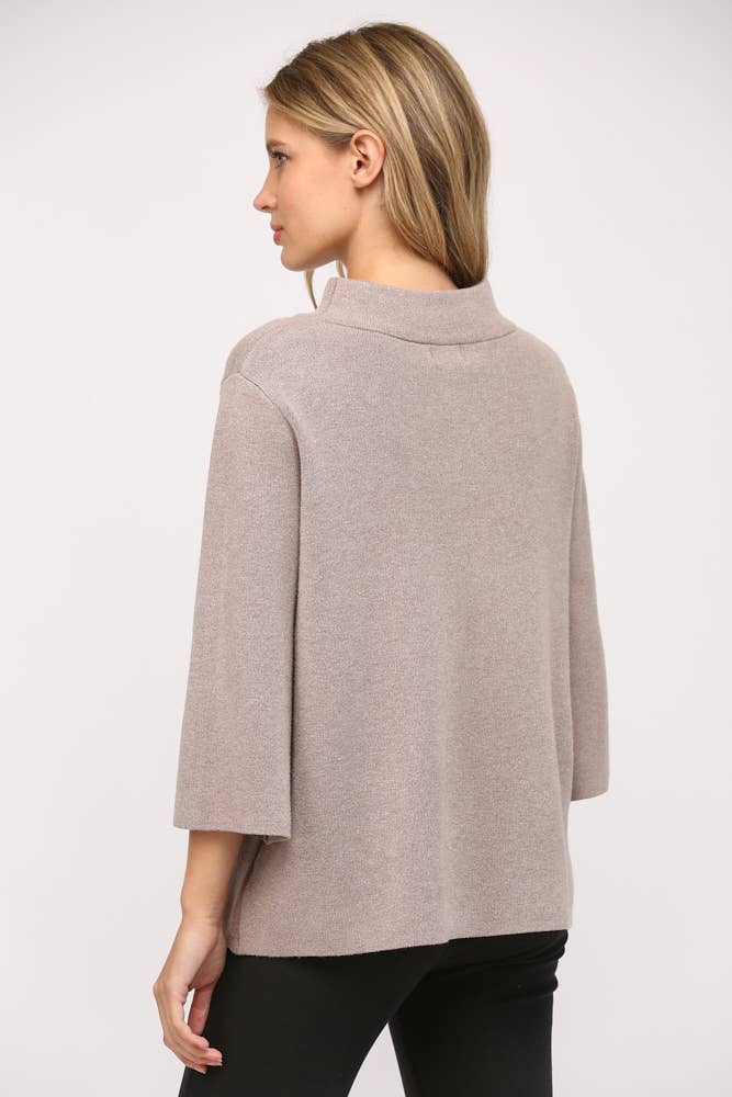 MOCK NECK SWEATER