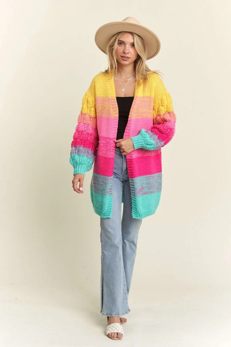 Color Block Cardigan