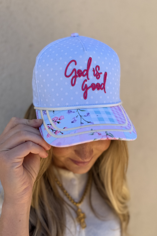 God Is Good All The Time Vintage Trucker Hat