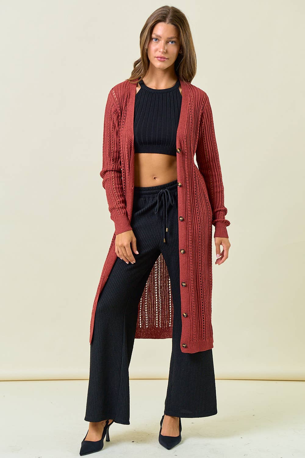 BUTTON DOWN KNIT CARDIGAN