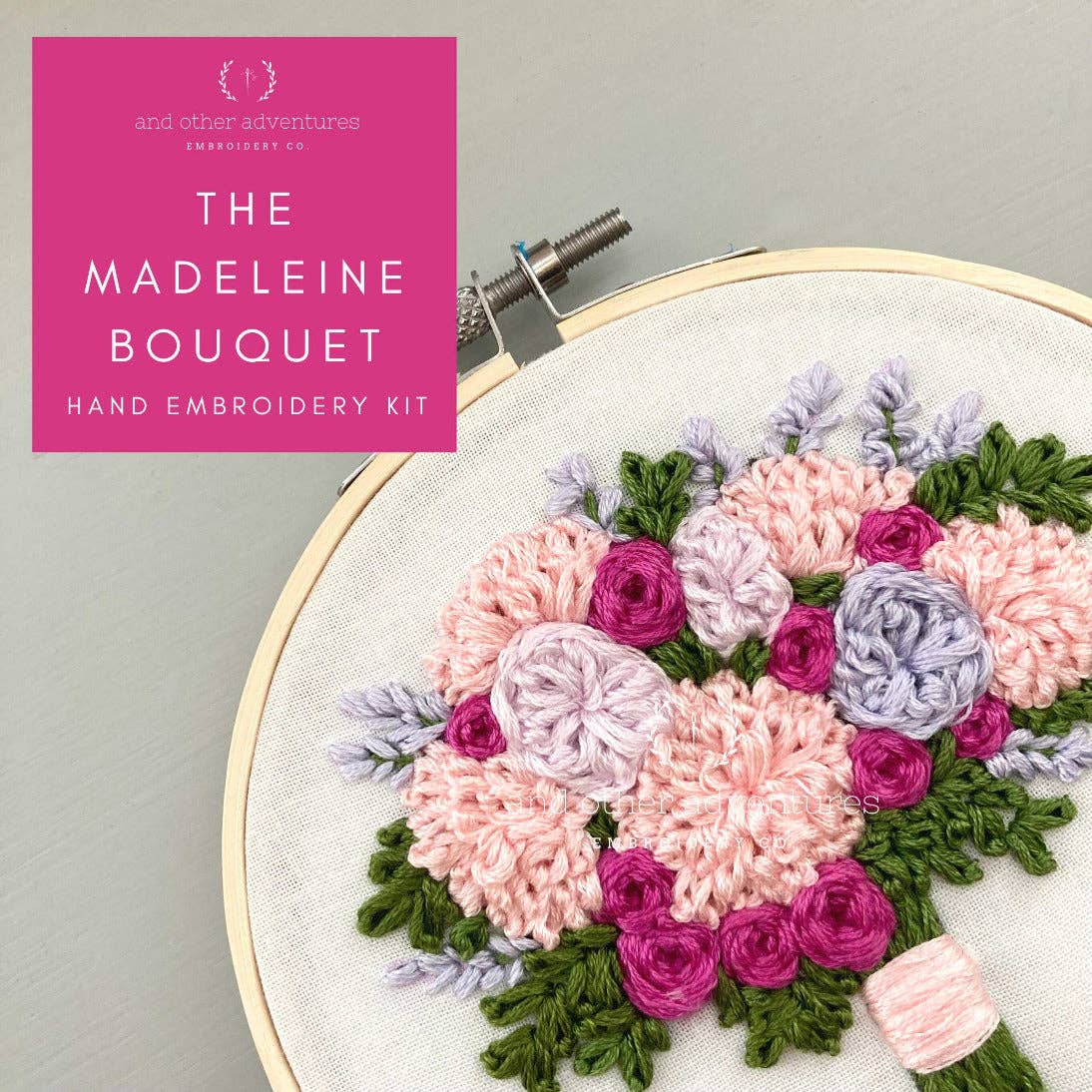 Hand Embroidery Kit - The Madeleine Bouquet