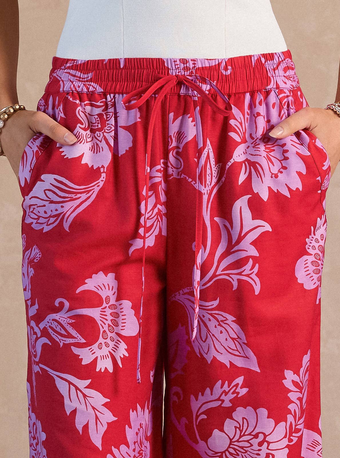 Floral Print Wide Leg Pant