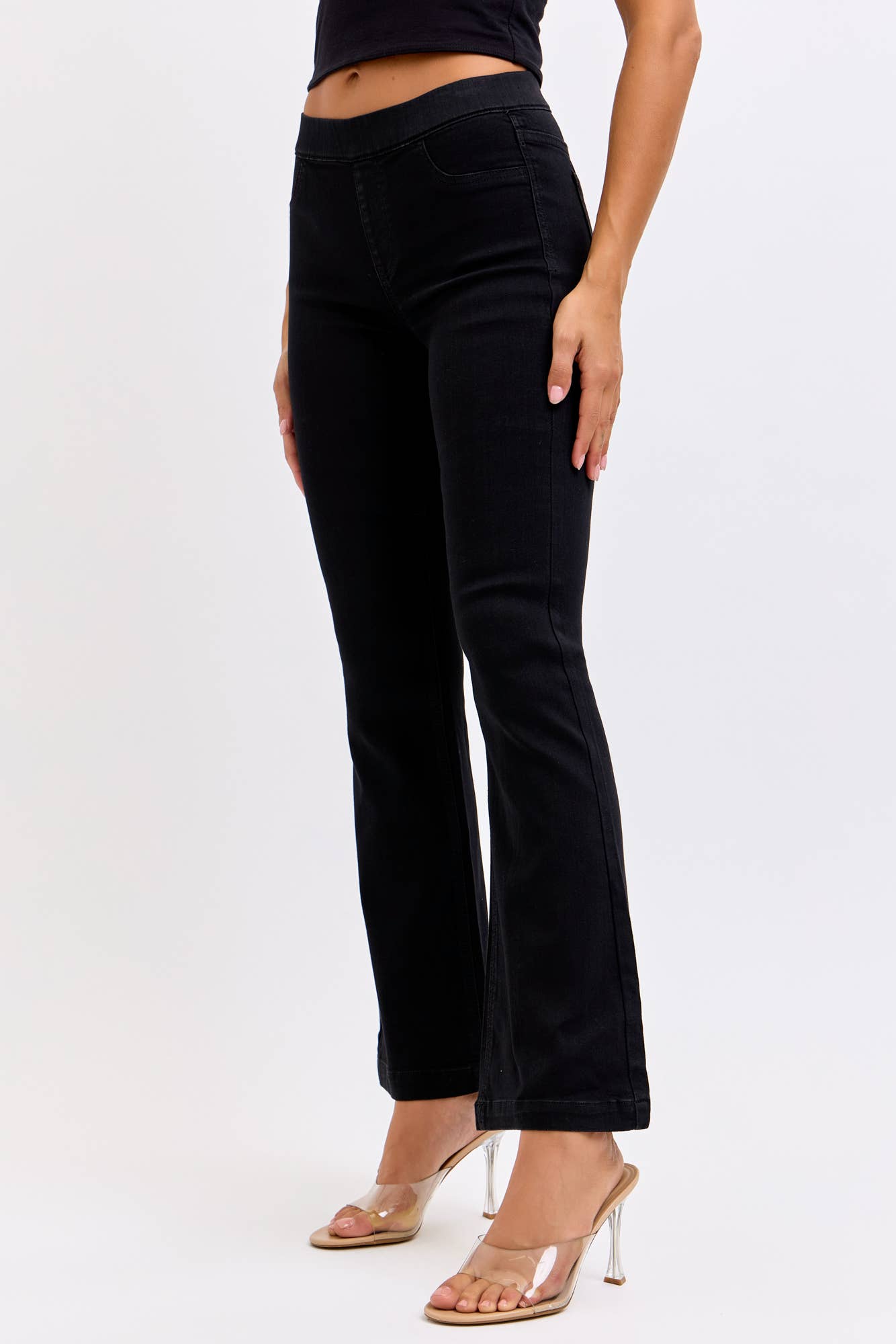 Black Flared Jegging